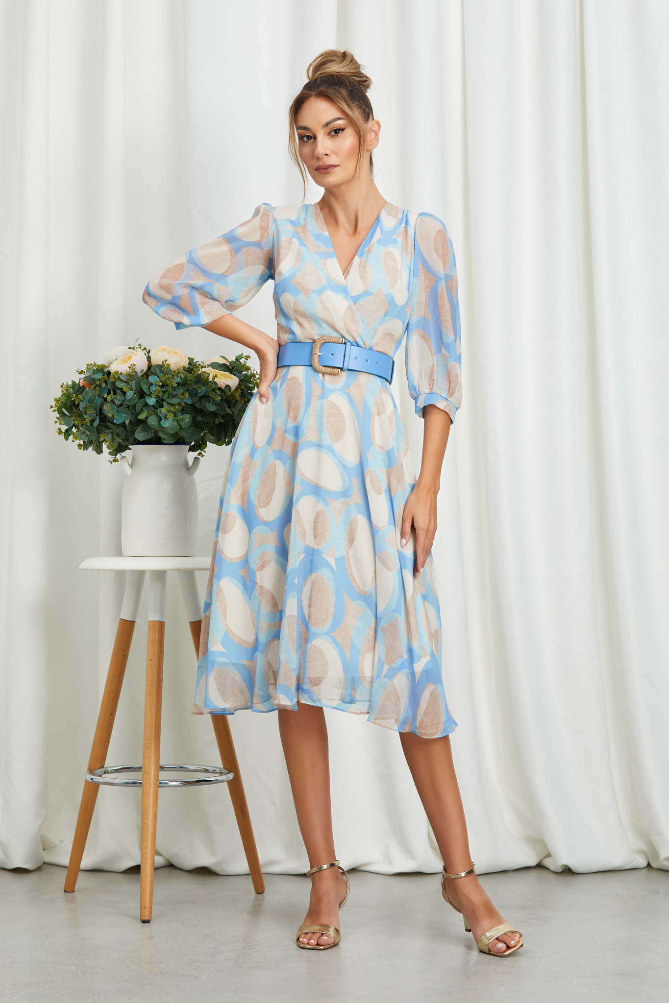 Reducere 28% la Rochie Kessa Bleu Multi