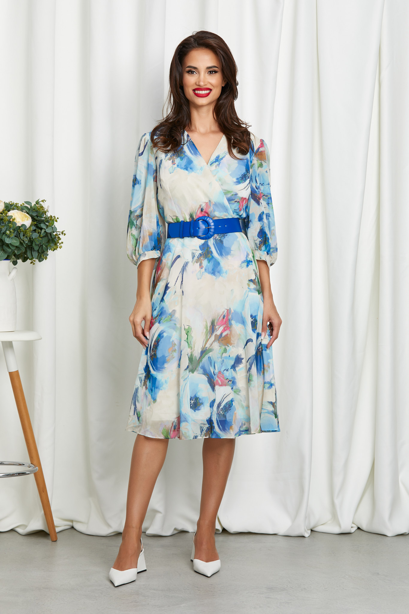 Reducere 25% la Rochie Anette Albastru Multi