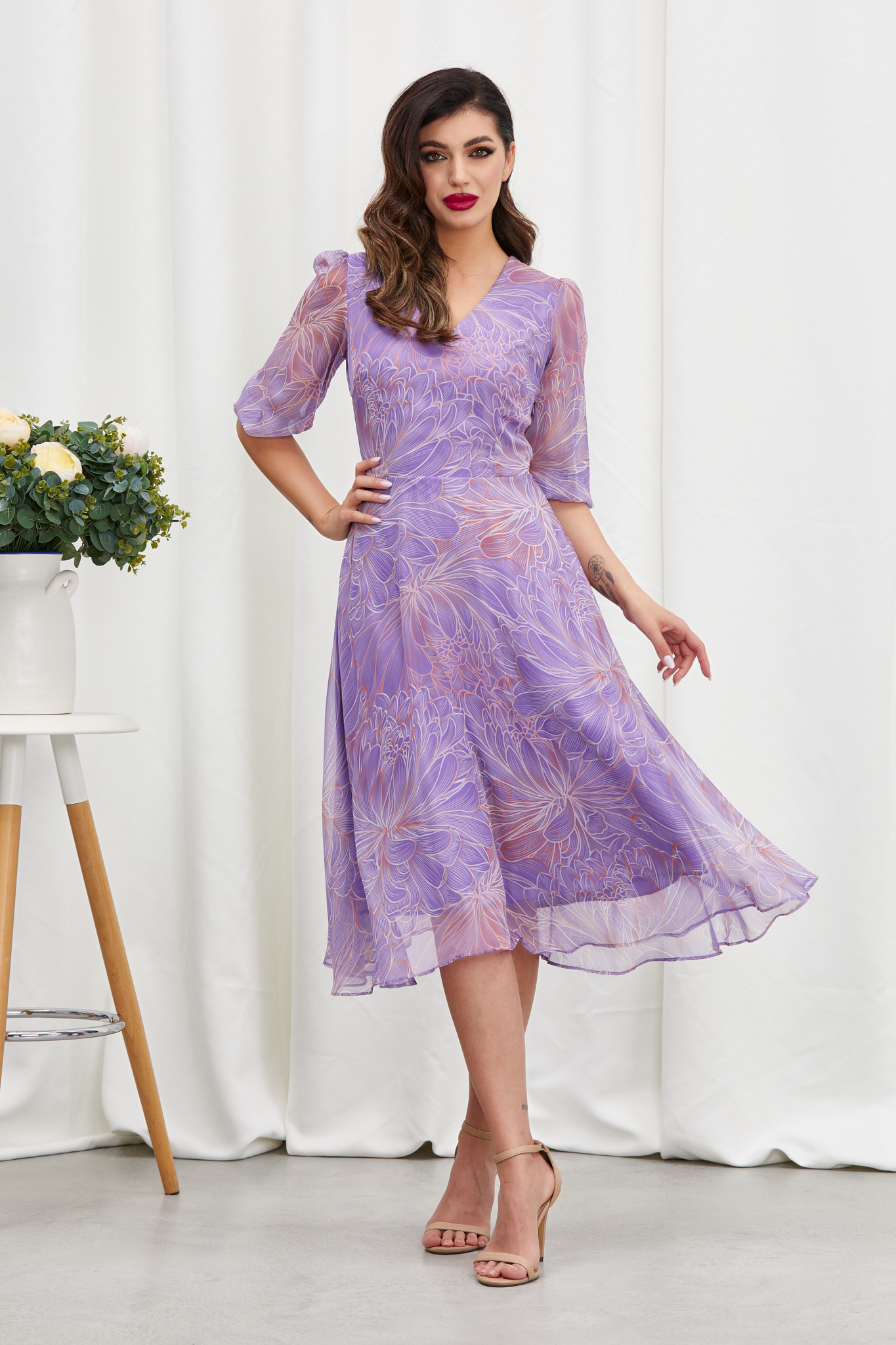 Reducere 24% la Rochie Arissa Lila