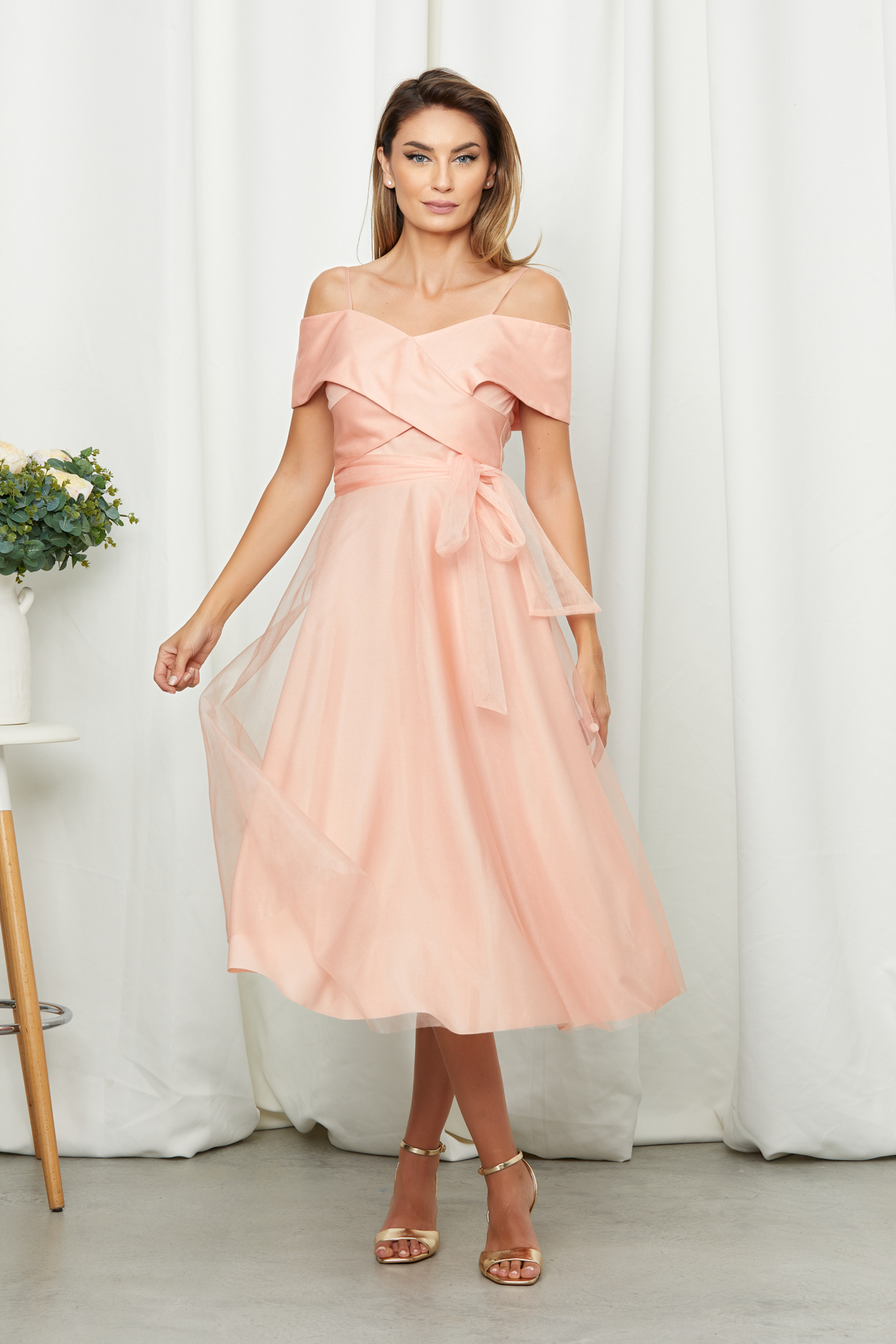 Reducere 3% la Rochie Sugar Peach