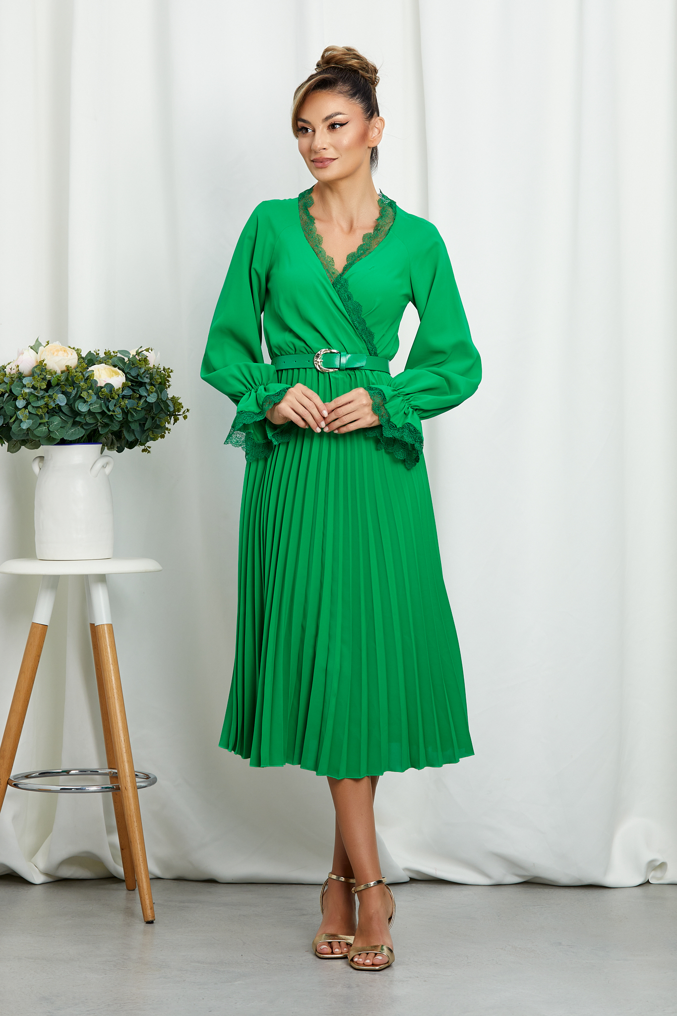 Reducere 10% la Rochie Gretel Verde Deschis