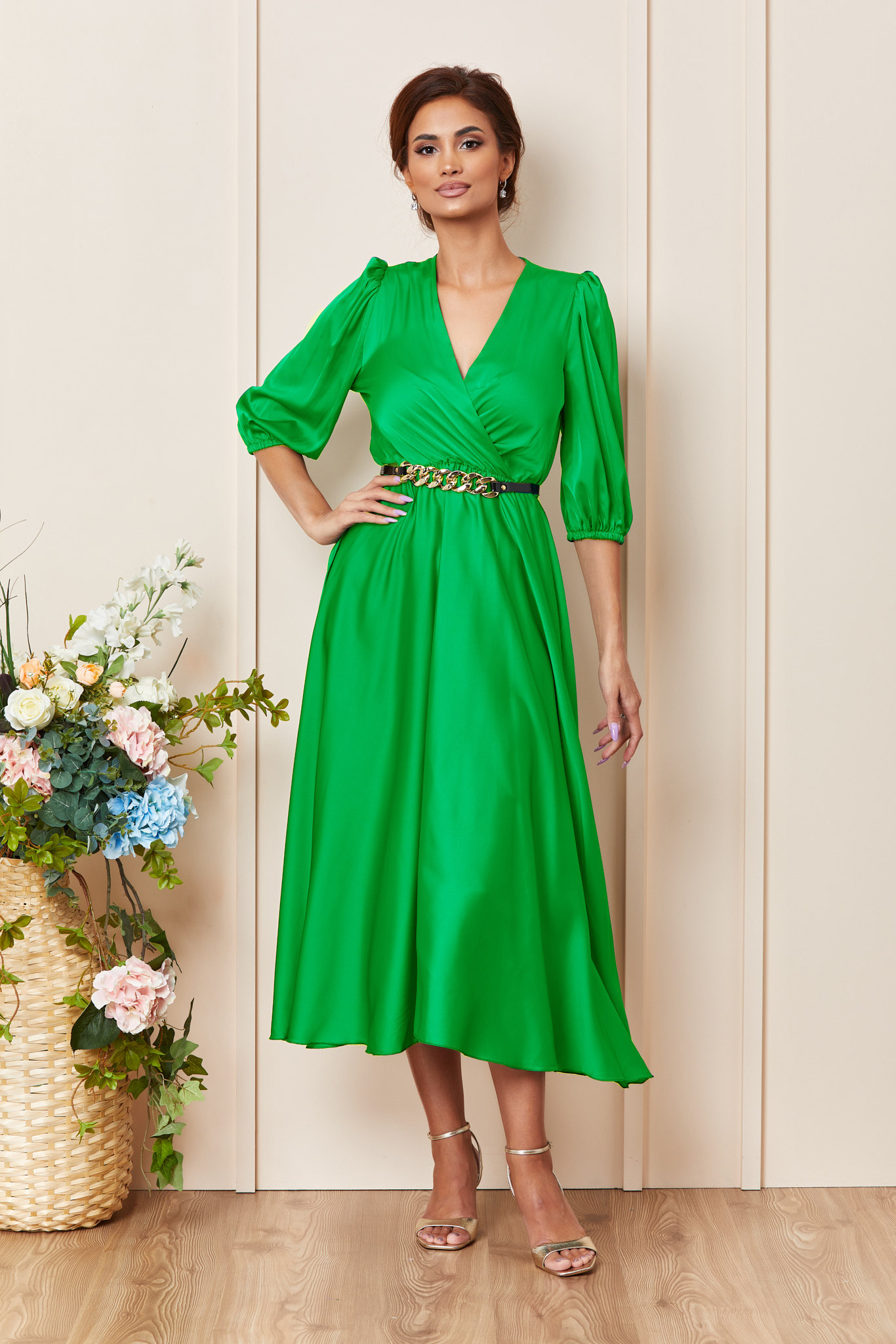 Reducere 20% la Rochie Yolanda Verde Deschis