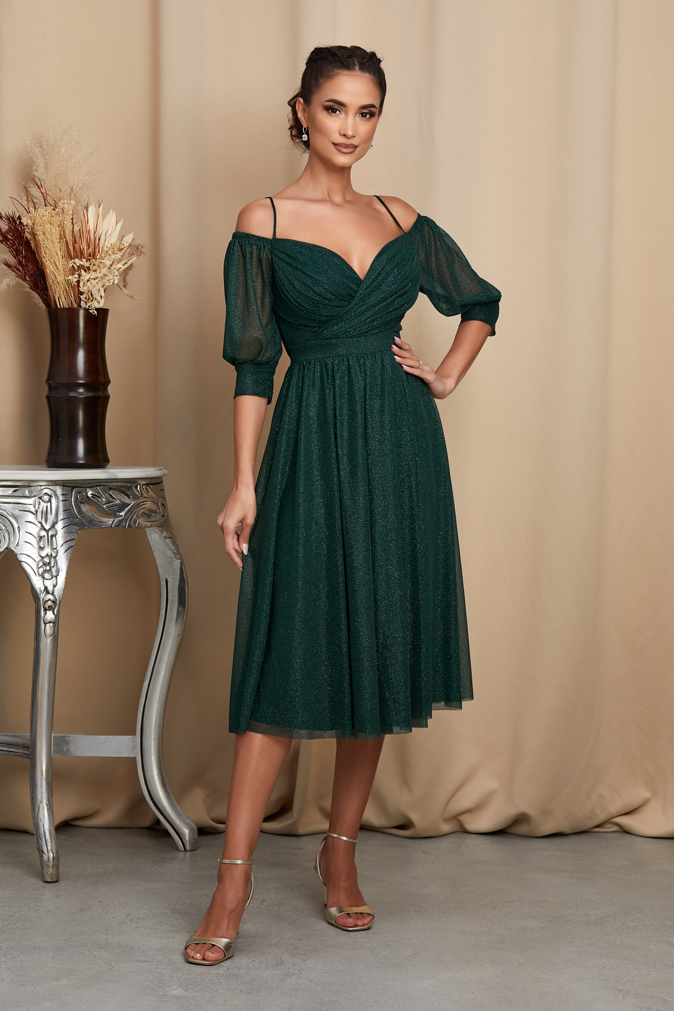 Reducere 23% la Rochie Rosalinda Verde