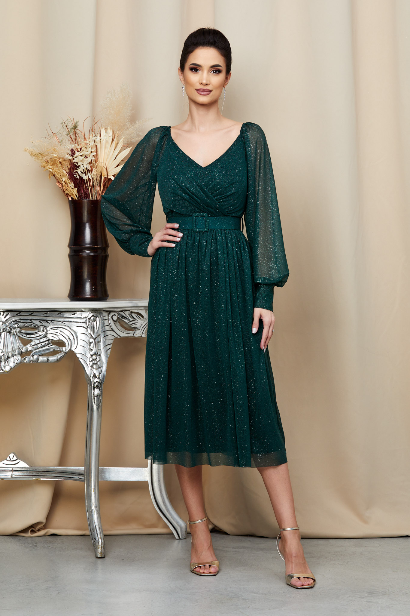 Reducere 7% la Rochie Luciana Verde