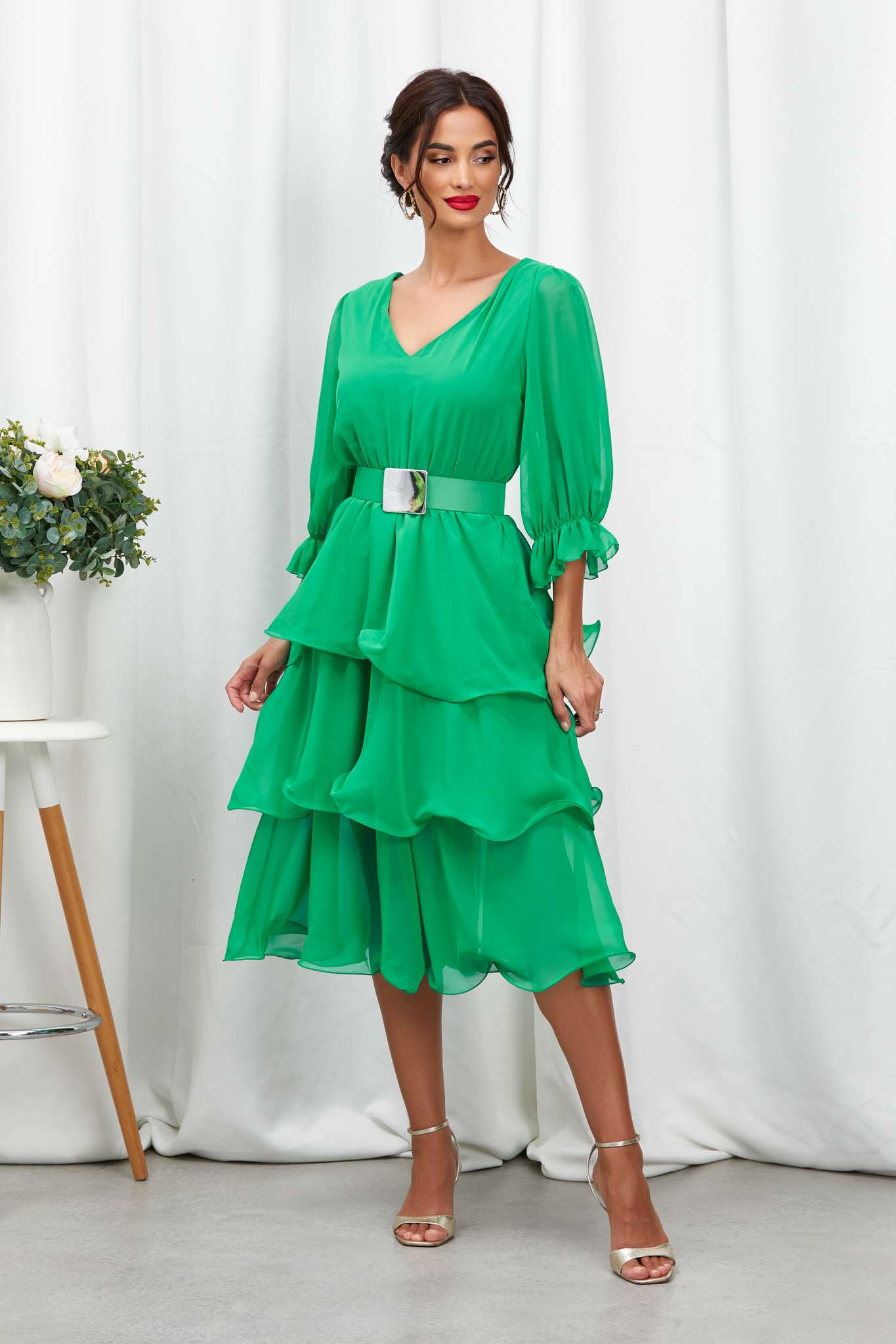 Reducere 21% la Rochie Camilla Verde