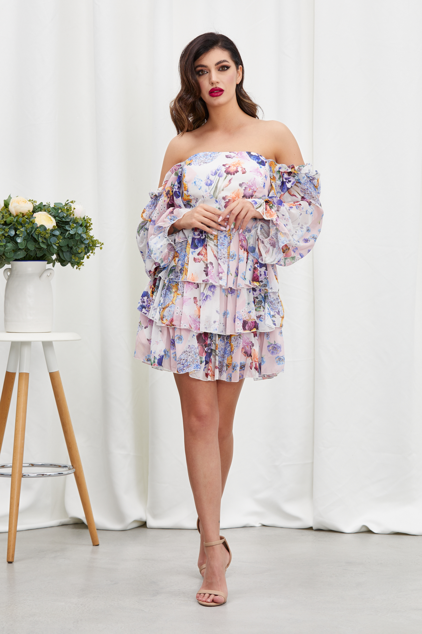 Reducere 41% la Rochie Cosmina Rose Floral