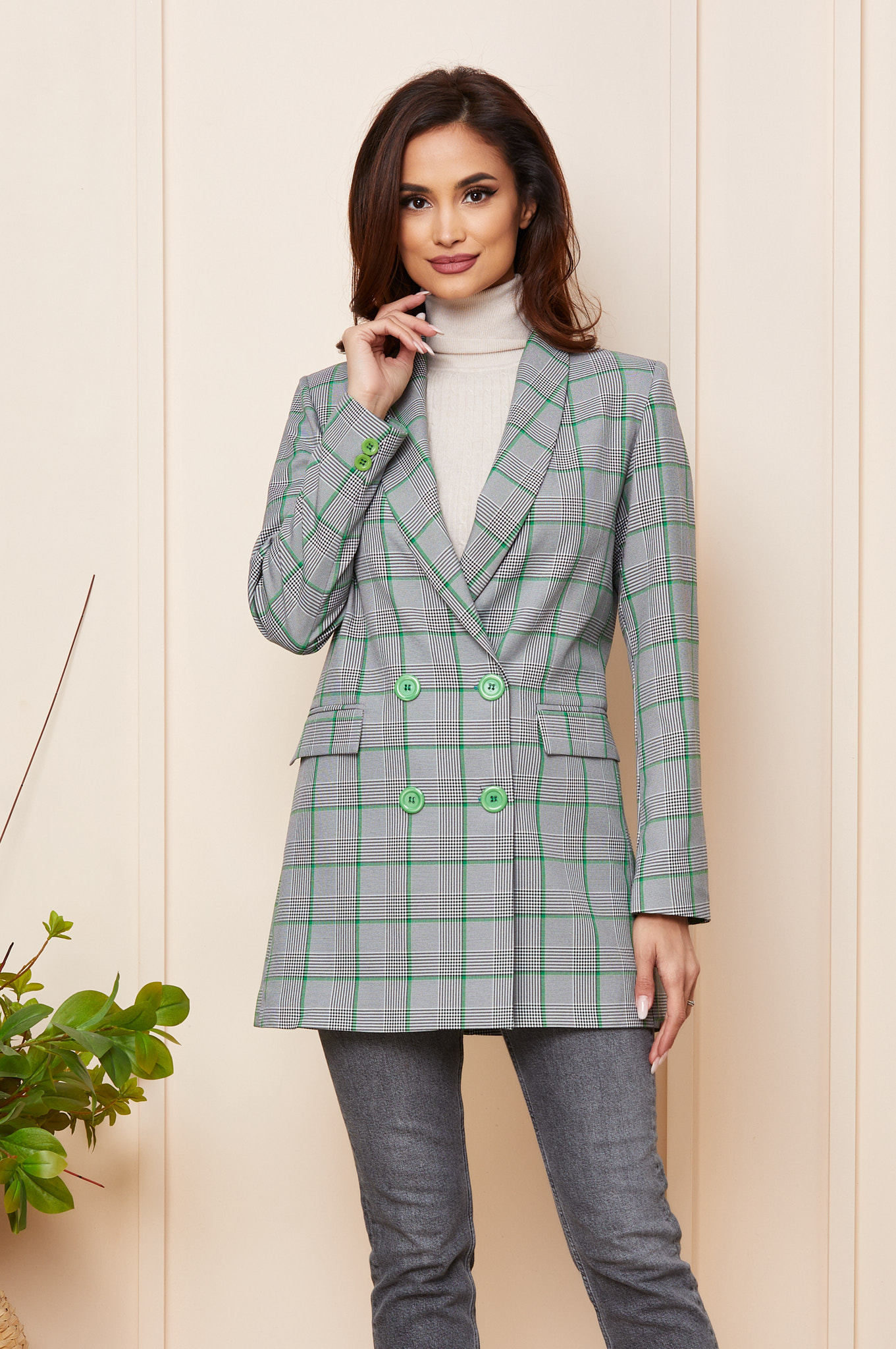 Reducere 17% la Sacou Morandi Verde
