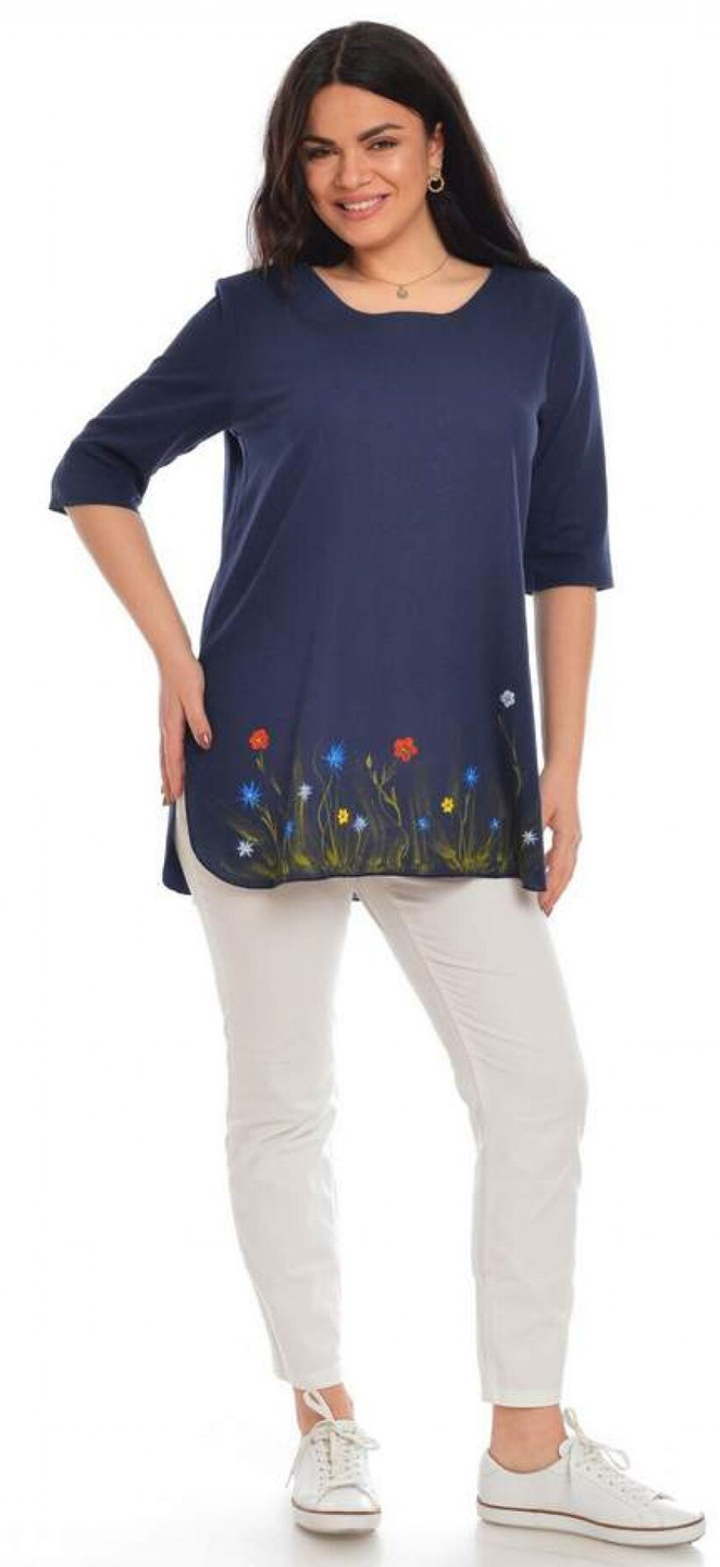 Reducere 40% la Tunica Dama IN bleumarin cu pictura manuala