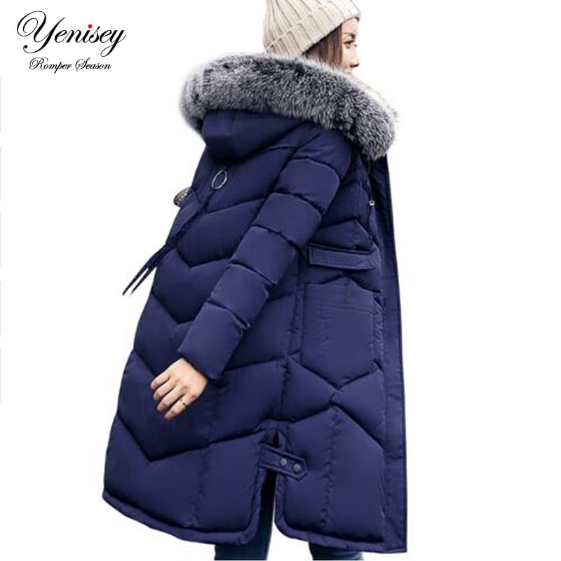 ladies long hooded coat